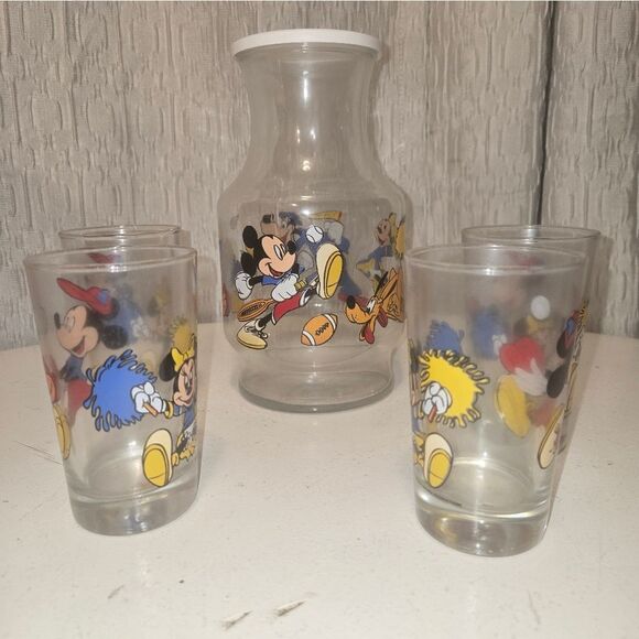 Vintage Disney NOS 5 Piece Juice Set GrandeesVtgEph In Collectable Condition - Picture 12 of 14
